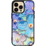 BG AKSESUAR Apple iPhone 11 Pro ile Uyumlu Siyah Silikon Kılıf, Çiziklere ve Darbelere Karşı Koruma, Baskılı Çiçek Deseni