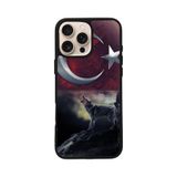 BG AKSESUAR Apple iPhone 11 Pro Max ile Uyumlu Göktürkçe Türk Yazılı Baskılı, Mat Siyah, Yumuşak Silikon, Şok Emici Koruyucu Kılıf