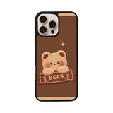 BG AKSESUAR Apple iPhone 11 Pro Max ile Uyumlu Oyuncak Ayıcık Baskılı, Mat Siyah, Yumuşak Silikon, Şok Emici Koruyucu Kılıf