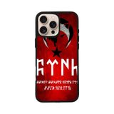 BG AKSESUAR Apple iPhone 12 Pro ile Uyumlu Göktürkçe Türk Yazılı Baskılı, Mat Siyah, Yumuşak Silikon, Şok Emici Koruyucu Kılıf