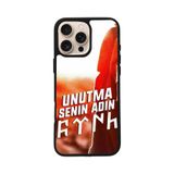 BG AKSESUAR Apple iPhone 12 Pro Max ile Uyumlu Göktürkçe Türk Yazılı Baskılı, Mat Siyah, Yumuşak Silikon, Şok Emici Koruyucu Kılıf