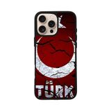 BG AKSESUAR Apple iPhone 13 Pro ile Uyumlu Göktürkçe Türk Yazılı Baskılı, Mat Siyah, Yumuşak Silikon, Koruyucu, Şok Emici Kapak Kılıf