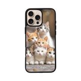 BG AKSESUAR Apple iPhone 14 Pro Max ile Uyumlu Kedi Figürü Baskılı, Mat Siyah, Yumuşak Silikon, Şok Emici Koruyucu Kılıf