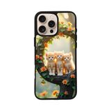 BG AKSESUAR Apple iPhone 14 Pro Max Uyumlu Kedi Figürü Baskılı, Mat Siyah, Yumuşak Silikon, Şok Emici Kapak Kılıf