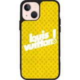 BG AKSESUAR Apple iPhone 15 Plus ile Uyumlu Siyah Silikon Kılıf, Louis Vuitton Desenli, Çiziklere ve Darbelere Karşı Koruma