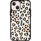BG AKSESUAR Apple iPhone 15 Uyumlu Leopar Desenli Mat Siyah Silikon Kılıf, Şok Emici, Koruyucu Kapak