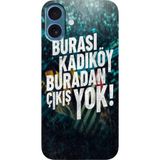 BG AKSESUAR Apple iPhone 16 Plus ile Uyumlu HD Baskılı A++ Kalite Silikon Kılıf, Fenerbahçe6