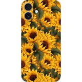 BG AKSESUAR Apple iPhone 16 Plus ile Uyumlu Kamera Korumalı Silikon Kılıf, Çiçek Desen, Yeşil