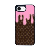BG AKSESUAR Apple iPhone 16E ile Uyumlu Silikon Kılıf, LouisVuitton Tasarım, Siyah, Çiziklere ve Darbelere Karşı Koruma