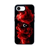 BG AKSESUAR Apple iPhone 16E ile Uyumlu Türk Bayrağı Baskılı Siyah Silikon Kılıf, Çiziklere ve Darbelere Karşı Koruma