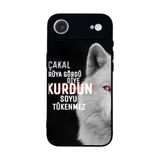 BG AKSESUAR Apple iPhone 17 Air Uyumlu Göktürkçe Türk Yazılı, Mat Siyah, Yumuşak Silikon, Şok Emici Koruyucu Kılıf