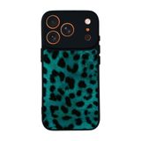 BG AKSESUAR Apple iPhone 17 Pro ile Uyumlu Leopar Desenli Siyah Silikon Kılıf, Şok Emici Koruyucu Kapak