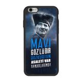 BG AKSESUAR Apple iPhone 6 Plus ile Uyumlu Siyah Silikon Kılıf, Mustafa Kemal Atatürk Baskılı, Çiziklere ve Darbelere Karşı Koruma
