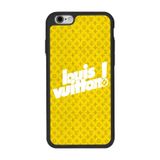 BG AKSESUAR Apple iPhone 6s Plus ile Uyumlu Silikon Kılıf, LouisVuitton Deseni, Siyah