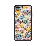 BG AKSESUAR Apple iPhone 8 Plus ile Uyumlu Oyuncak Temalı Silikon Kılıf, Mat Siyah, Şok Emici Koruyucu Kapak