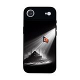 BG AKSESUAR Apple iPhone Air ile Uyumlu Siyah Silikon Kılıf, Türk Bayrağı Tasarımı, Çiziklere ve Darbelere Karşı Koruma