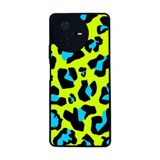 BG AKSESUAR Casper Via A40 Uyumlu Pastel Leopar Desenli Mat Siyah Silikon Kılıf, Şok Emici Koruyucu Kapak