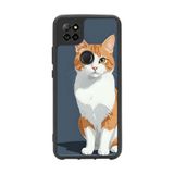 BG AKSESUAR Casper Via E30 Plus ile Uyumlu Siyah Silikon Kılıf, Kedi Baskılı, Çiziklere ve Darbelere Karşı Koruma