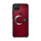 BG AKSESUAR Casper Via E30 Plus ile Uyumlu Siyah Silikon Kılıf, Türk Bayrağı Baskılı, Çiziklere ve Darbelere Karşı Koruma