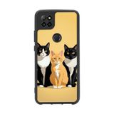 BG AKSESUAR Casper Via E30 Uyumlu Kılıf, Mat Siyah, Yumuşak Silikon, Koruyucu, Şok Emici, Kedi Baskılı