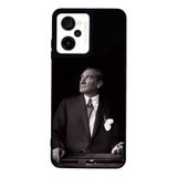 BG AKSESUAR Casper Via M40 Uyumlu Siyah Silikon Kılıf, Mustafa Kemal Atatürk Baskılı, Çiziklere ve Darbelere Karşı Koruma