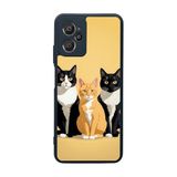 BG AKSESUAR Casper Via X30 ile Uyumlu Kılıf, Kedi Baskılı, Sarı, Yumuşak Silikon, Şok Emici