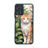 BG AKSESUAR Casper Via X30 ile Uyumlu Kılıf, Siyah, Yumuşak Silikon, Koruyucu, Şok Emici, Kedi Desenli