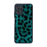 BG AKSESUAR Casper Via X30 Plus ile Uyumlu Leopar Desenli Siyah Kılıf, Yumuşak Silikon, Koruyucu, Şok Emici Kapak