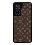 BG AKSESUAR Casper Via X45 ile Uyumlu Mat Siyah Kılıf, LouisVuitton Deseni, Yumuşak Silikon, Şok Emici