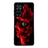 BG AKSESUAR Casper Via X45 ile Uyumlu Mat Siyah Kılıf, Türk Bayrağı Baskılı, Yumuşak Silikon, Şok Emici