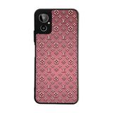 BG AKSESUAR General Mobile GM23 SE ile Uyumlu Kılıf, LouisVuitton Desenli, Siyah, Yumuşak Silikon, Koruyucu