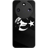 Bg Aksesuar Honor Magic 8 Lite Uyumlu Türk Tasarımlı Glossy Premium Kılıf - Siyah - Türk-1021