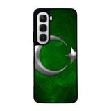 BG AKSESUAR Infinix Hot 60 İ ile Uyumlu Siyah Kılıf, Türk Bayrağı Baskılı, Yumuşak Silikon, Koruyucu, Şok Emici
