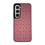 BG AKSESUAR Infinix Hot 60 ile Uyumlu Louis Vuitton Desenli Siyah Kılıf, Yumuşak Silikon, Koruyucu, Şok Emici Kapak