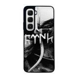 BG AKSESUAR INFINIX Hot 60i ile Uyumlu Göktürkçe Türk Yazılı, Mat Siyah, Yumuşak Silikon, Şok Emici Koruyucu Kılıf