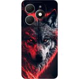 BG AKSESUAR Infinix Smart 8 Pro ile Uyumlu Baskılı Kamera Korumalı Silikon Kılıf, Kurt7
