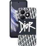 BG AKSESUAR Infinix Smart 8 Pro ile Uyumlu Kamera Korumalı Baskılı Silikon Kılıf, Lacivert