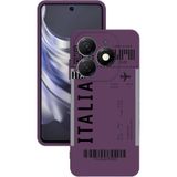 BG AKSESUAR Infinix Smart 8 Pro ile Uyumlu Kamera Korumalı Silikon Kılıf, Mor