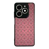 BG AKSESUAR Infinix Smart 8 Pro ile Uyumlu Kılıf, Louis Vuitton Desenli, Yumuşak Silikon, Şok Emici, Mat Siyah