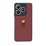 BG AKSESUAR Infinix Smart 8 Pro ile Uyumlu Kılıf, Yumuşak Silikon, Koruyucu, Şok Emici, Iron Man Baskılı, Bordo