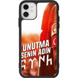BG AKSESUAR iPhone 11 ile Uyumlu Göktürkçe Türk Yazılı, Mat Siyah, Yumuşak Silikon, Şok Emici Koruyucu Kılıf