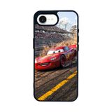 BG AKSESUAR iPhone 16E ile Uyumlu Şimsek McQueen Tasarımlı Glossy Premium Kılıf