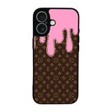 BG AKSESUAR iPhone 17 ile Uyumlu Kılıf, Louis Vuitton Deseni, Yumuşak Silikon, Koruyucu, Şok Emici, Siyah