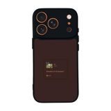 BG AKSESUAR iPhone 17 Pro Uyumlu Şarkı Sözleri Tasarımlı Glossy Premium Kılıf, Siyah-Kahverengi