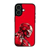 BG AKSESUAR iPhone 17 Uyumlu Kılıf, Iron Man Baskılı, Yumuşak Silikon, Koruyucu, Şok Emici, Kırmızı