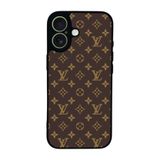 BG AKSESUAR iPhone 17 Uyumlu Kılıf, LouisVuitton Deseni, Yumuşak Silikon, Koruyucu, Şok Emici, Siyah