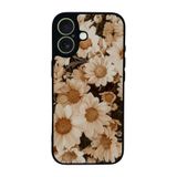 BG AKSESUAR iPhone 17 Uyumlu Kılıf, Yumuşak Silikon, Koruyucu, Şok Emici, Çiçek Desen, Siyah