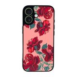 BG AKSESUAR iPhone 17 Uyumlu Kılıf, Yumuşak Silikon, Koruyucu, Şok Emici, Çiçek Deseni, Siyah