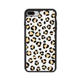 BG AKSESUAR iPhone 7 Plus Uyumlu Leopar Desenli Kılıf, Mat Siyah, Yumuşak Silikon, Koruyucu, Şok Emici Kapak