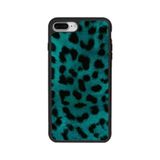 BG AKSESUAR iPhone 7 Plus Uyumlu Leopar Desenli Mat Siyah Silikon Kılıf, Koruyucu, Şok Emici Kapak